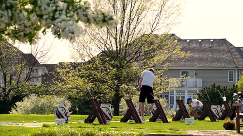 Golf player Stock Footage 39655874