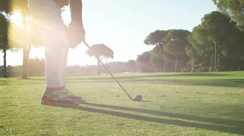 Golf player Stock Footage