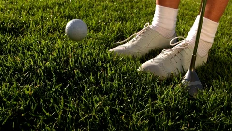 A golf player  Stock Footage 79809597