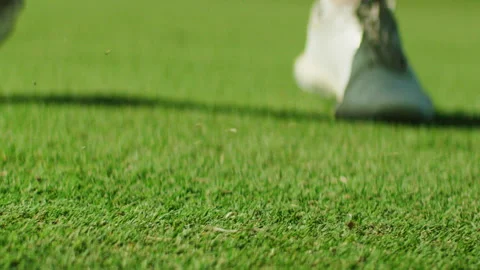 Golf Player hitting the Golf Ball Stock Footage 264158399