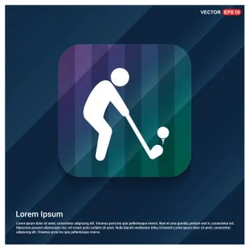 Golf Player Icon Illustrazione stock
