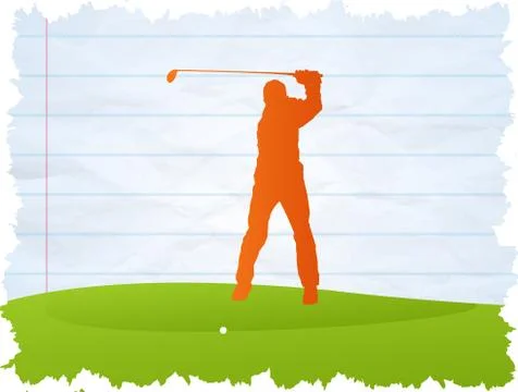 Golf player Stock Illustration