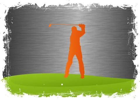 Golf player Stock Illustration