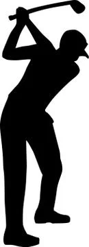 Golf Player Stock Illustration