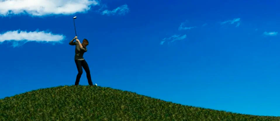 Golf player Stock Illustration