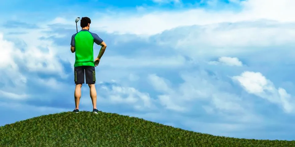 Golf player Stock Illustration