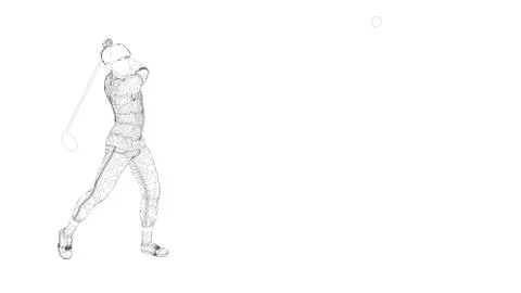 Golf player Stock Illustration