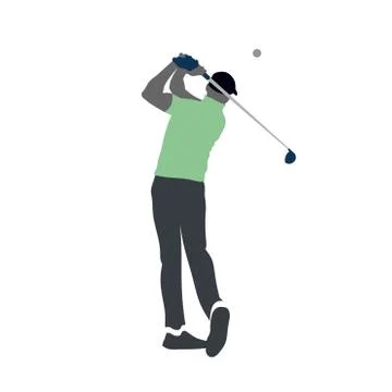 Golf player logo Stock Illustration