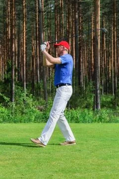 Golf player. Stock Photos