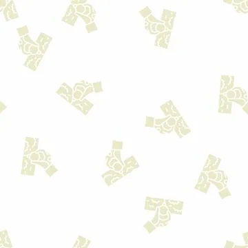 Golf player putting ball on tee stand glyph seamless pattern Illustrazione stock
