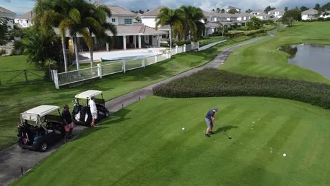 Golf Player Swing Video stock 166487164