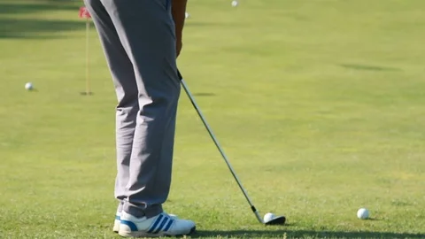 Golf Player, Unrecognizable Stock Footage 97644027