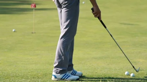 Golf Player, Unrecognizable Stock Footage 97645317