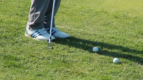 Golf Player, Unrecognizable Stock Footage 97724352