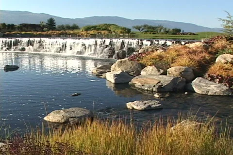Golf Pond Falls Stock-Footage 817817