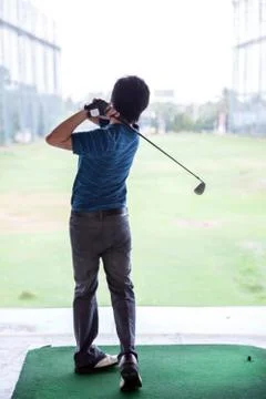 Golf practice Stock-Fotos
