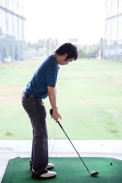 Golf practice Stock-Fotos