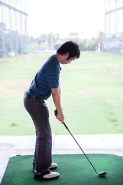 Golf practice 스톡 사진