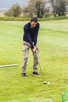 Golf practice Stock Photos