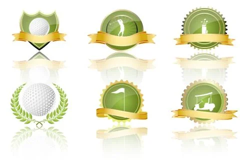 Golf prizes Illustrazione stock