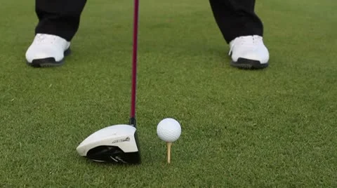 Golf pro wood driver swing Stock Footage 10577131
