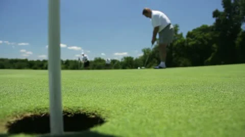 Golf Putt Stock Footage 12191203