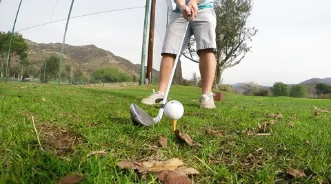 Golf Putt Stock Footage 48877350