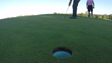 Golf putt Video stock 55333458