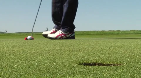 Golf Putt Stock Footage 62602214
