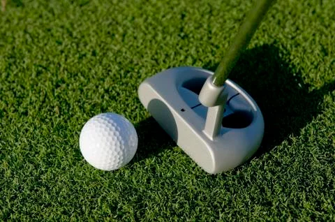 Golf putt Stock Photos