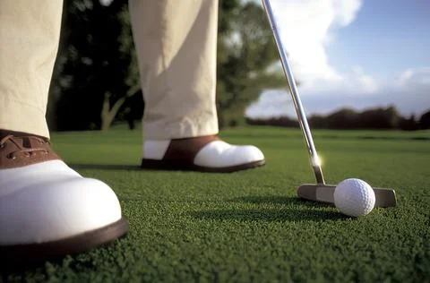 Golf putter Fotos Stock