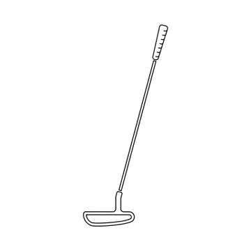 Golf Putter Vector Stock Illustration
