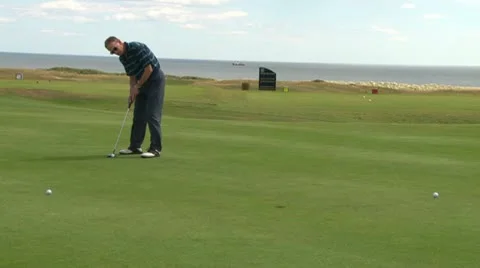 Golf Putting Stock Footage 10761348