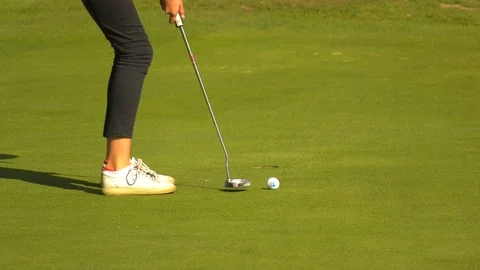 Golf - Putting Stock Footage 117236302