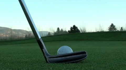 Golf Putting Green Video stock 12744398