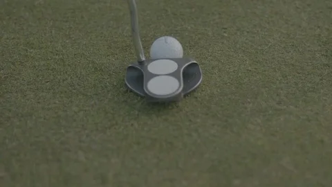 Golf putting on the green Stock Footage 74114813