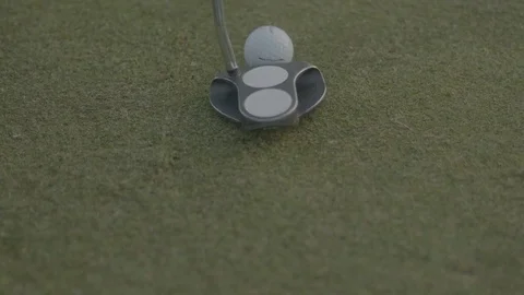 Golf putting on the green Stock Footage 74114867