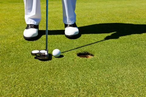 Golf: putting green Stock Photos