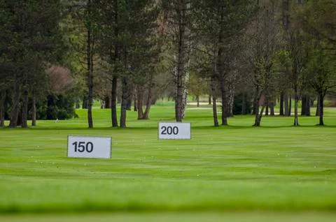 Golf range Stock Photos