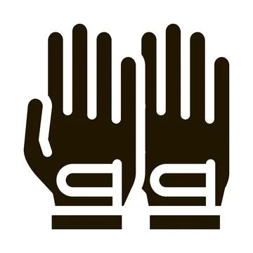 Golf Rules Book Icon Vector Glyph Illustration Illustrazione stock