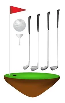 Golf set Stock Illustration