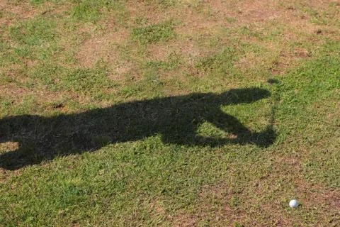 Golf shadow Stock Photos