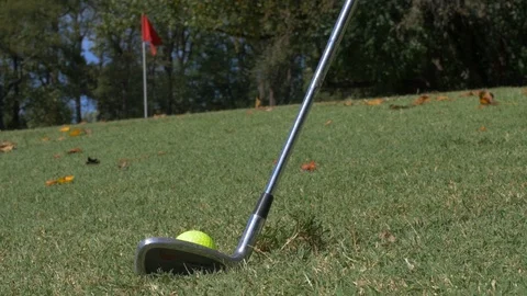 Golf Shot Chips on to Green 스톡 동영상 118027824