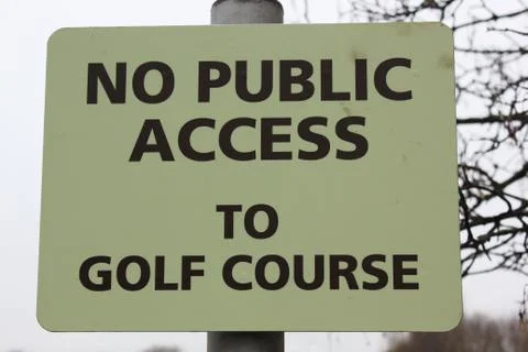 Golf sign Stock Photos