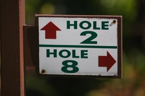 Golf sign Stock Photos