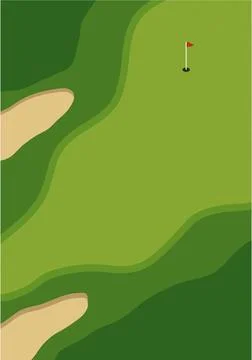 Golf simple poster Stock Illustration
