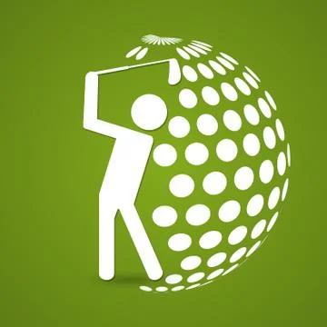 Golf sport design Stock Illustration