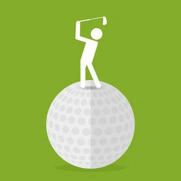 Golf sport design 스톡 일러스트