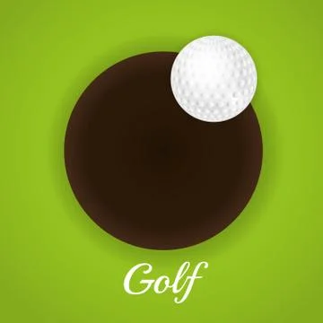Golf sport design Illustrazione stock