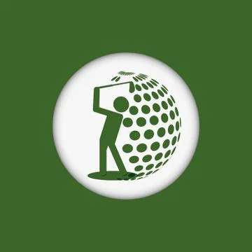 Golf sport game Stock Illustration